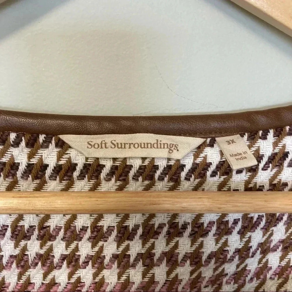 NWOT  Soft Surroundings houndstooth jacket - Picture 4 of 9